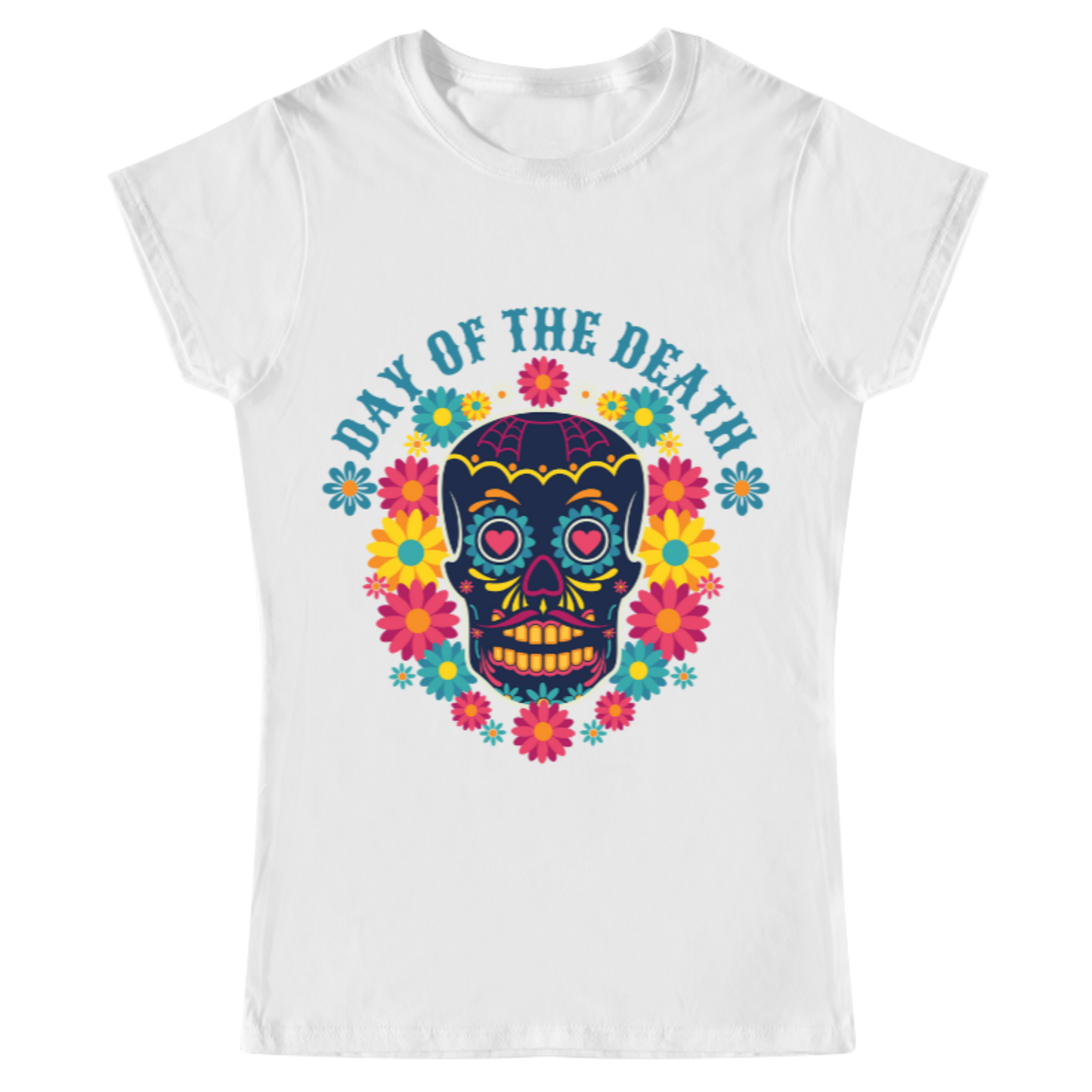 Playera Day of the Death Blanca - Mujer