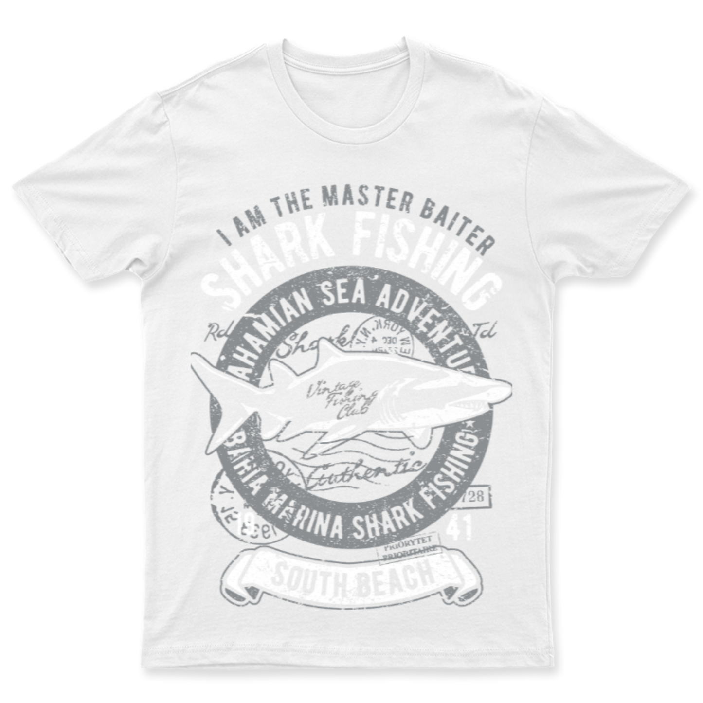 Playera Vintage Shark - Hombre