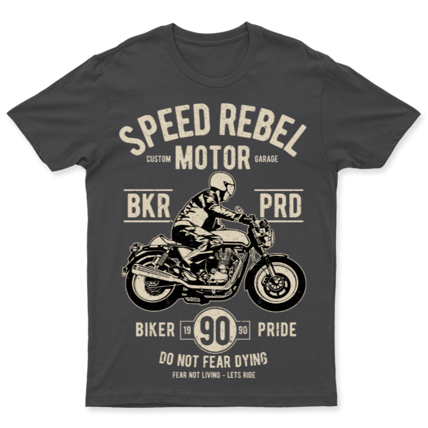 Playera Vintage Speed Rebel - Hombre