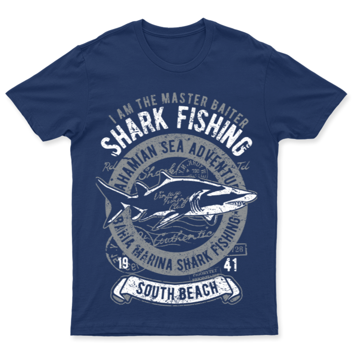 Playera Vintage Shark - Hombre