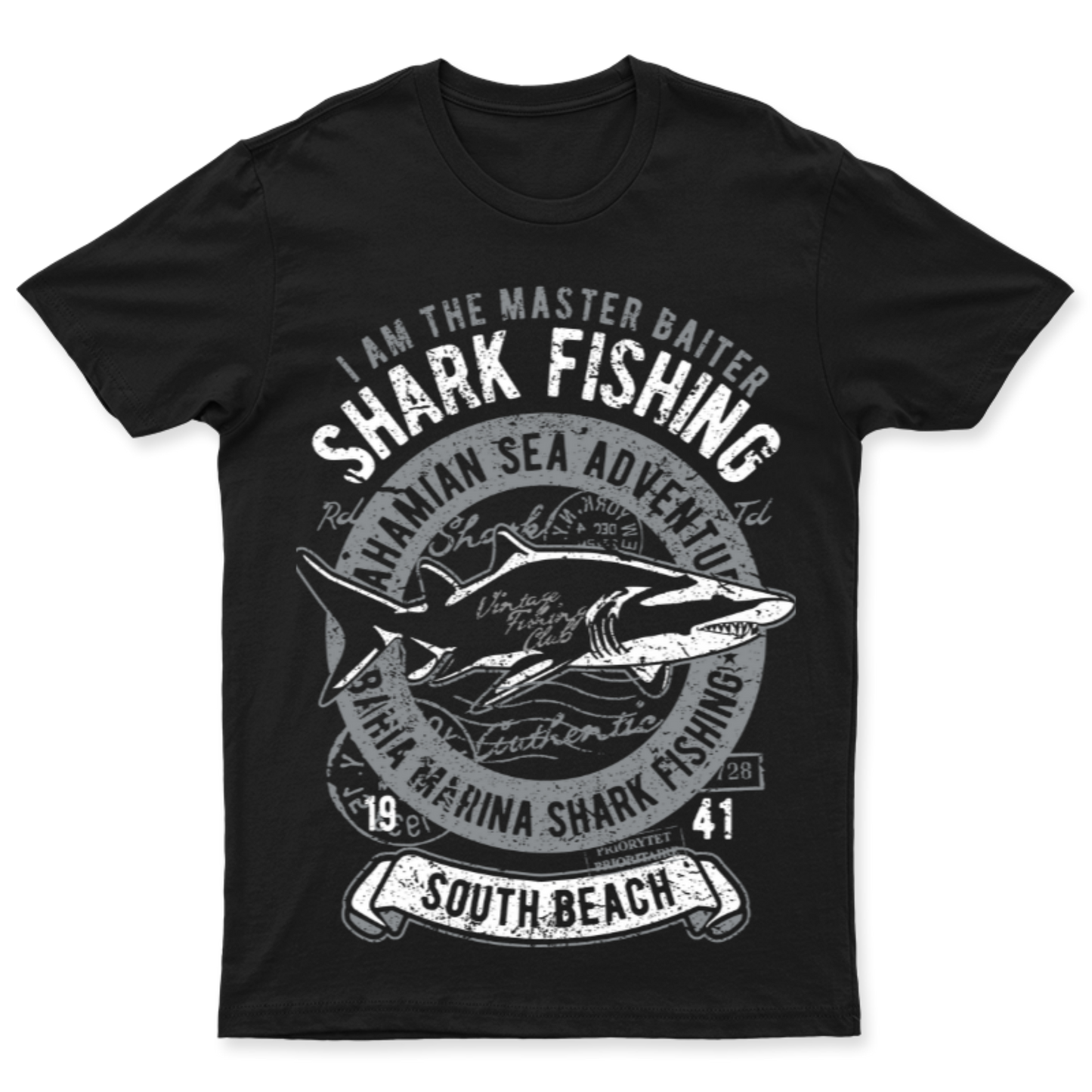 Playera Vintage Shark - Hombre