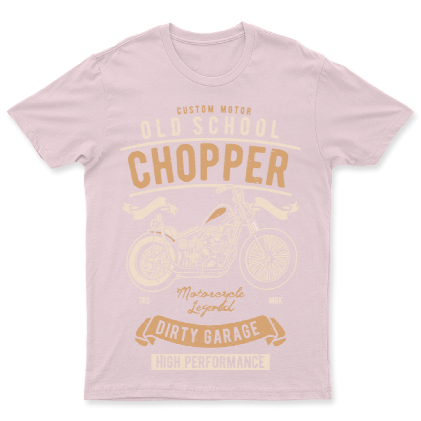 Playera Vintage Old School Chopper - Hombre