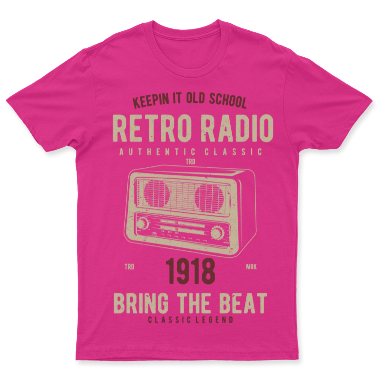 Playera Vintage Retro Radio - Hombre