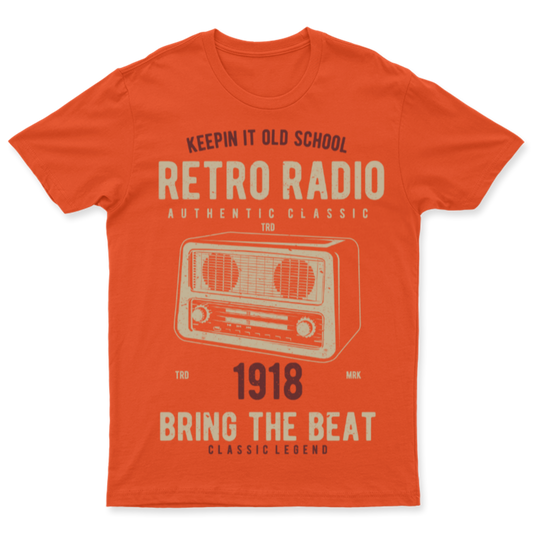 Playera Vintage Retro Radio - Hombre