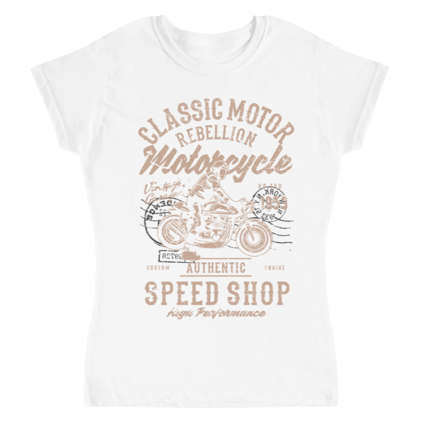 Playera Motor Rebellion - Mujer