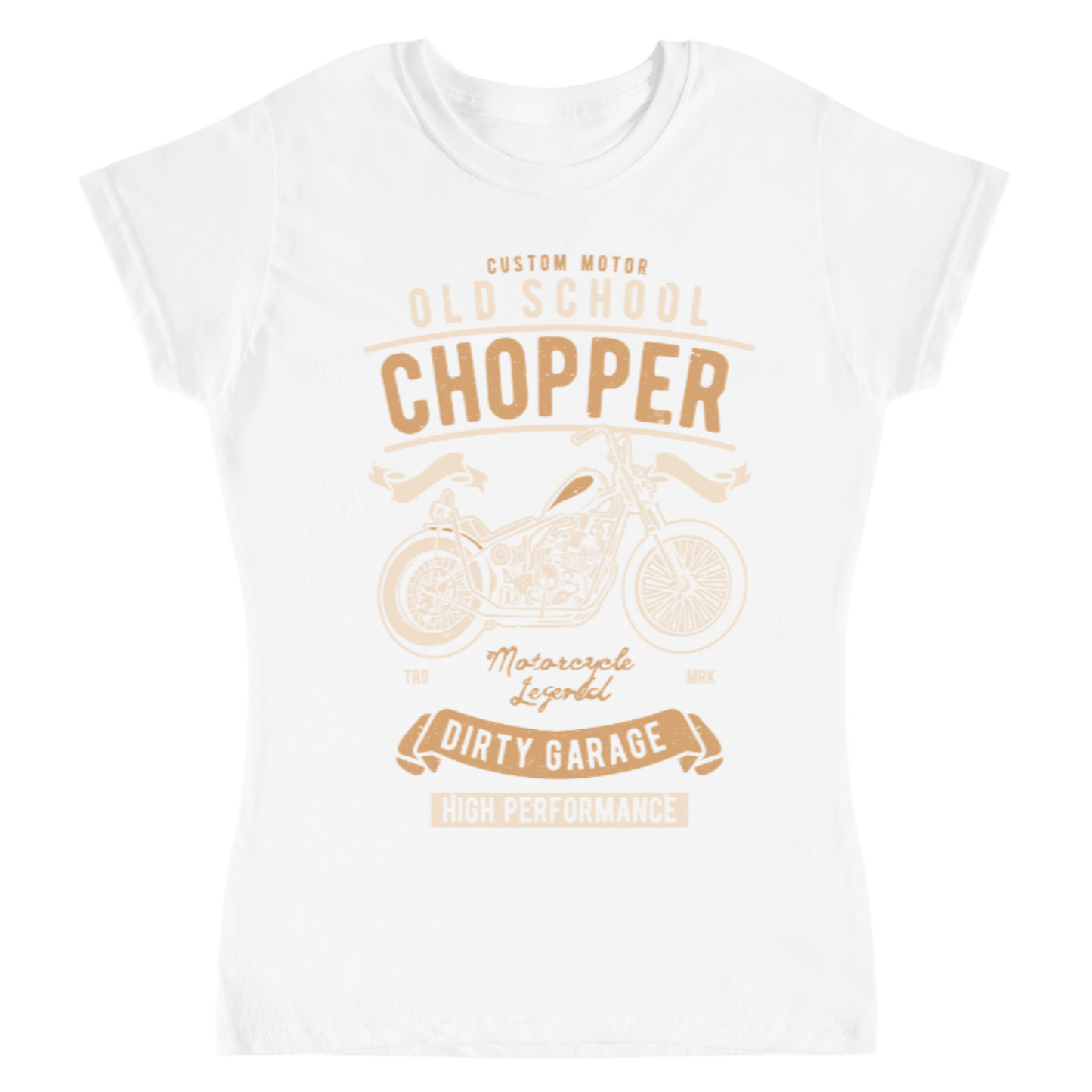 Playera Vintage Old School Chopper - Mujer