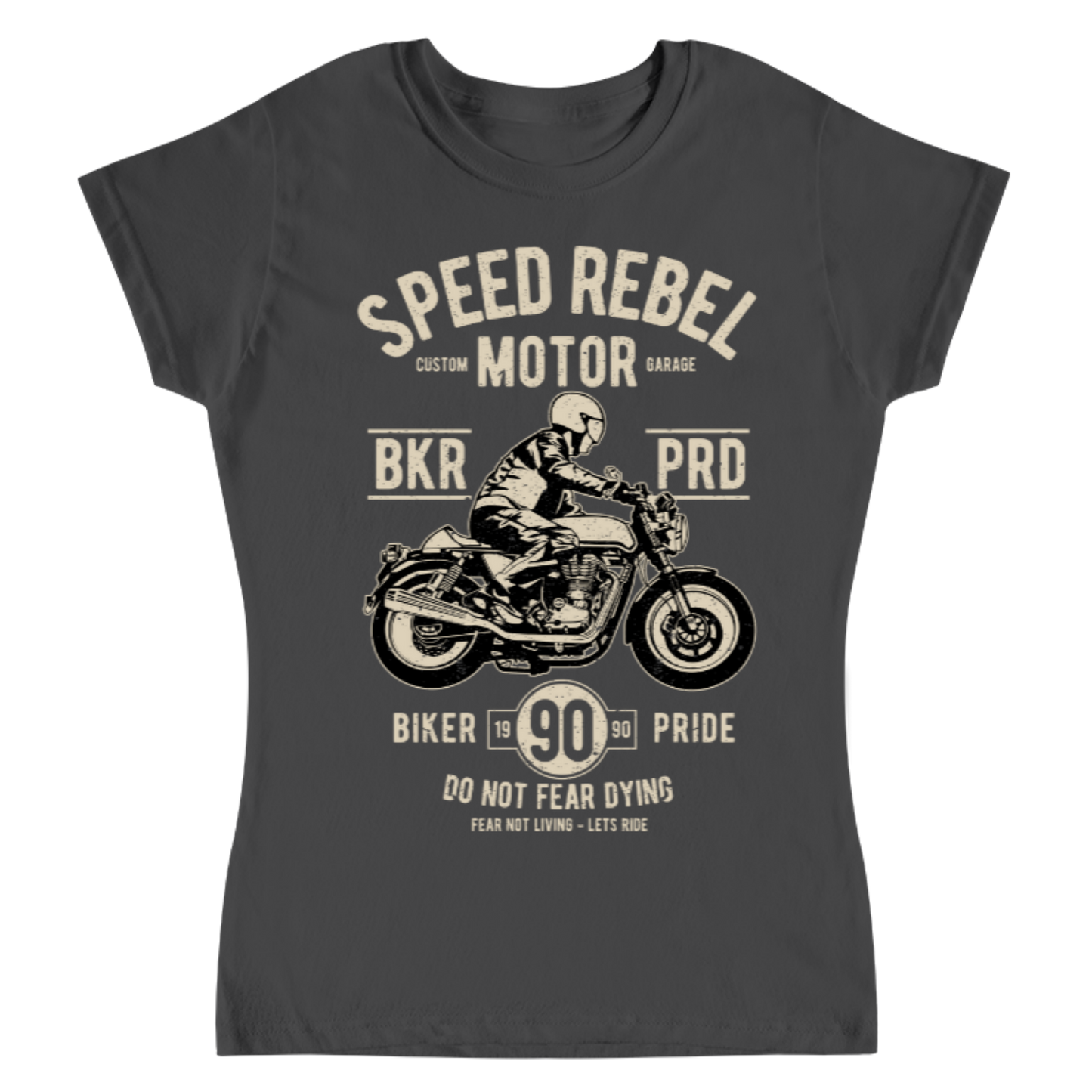 Playera Vintage Speed Rebel - Mujer