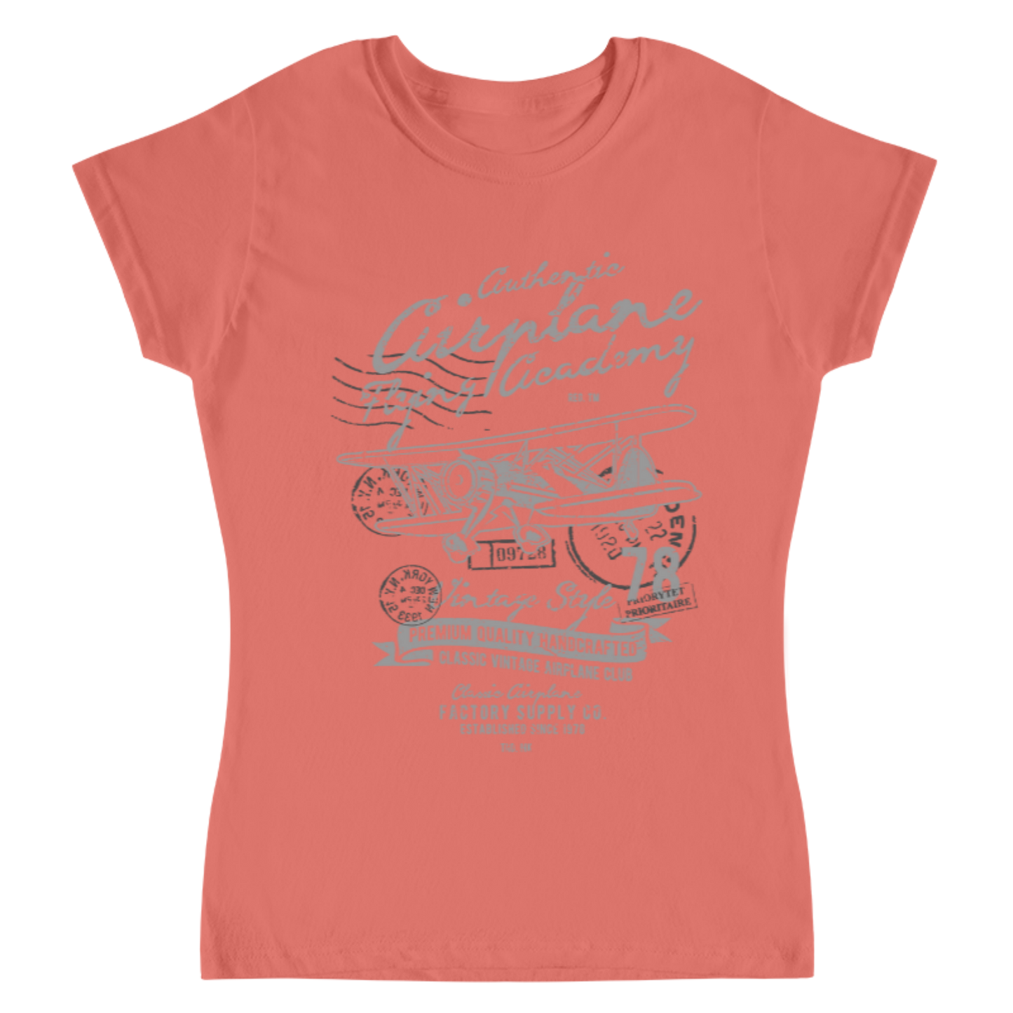 Playera Classic Airplane - Mujer