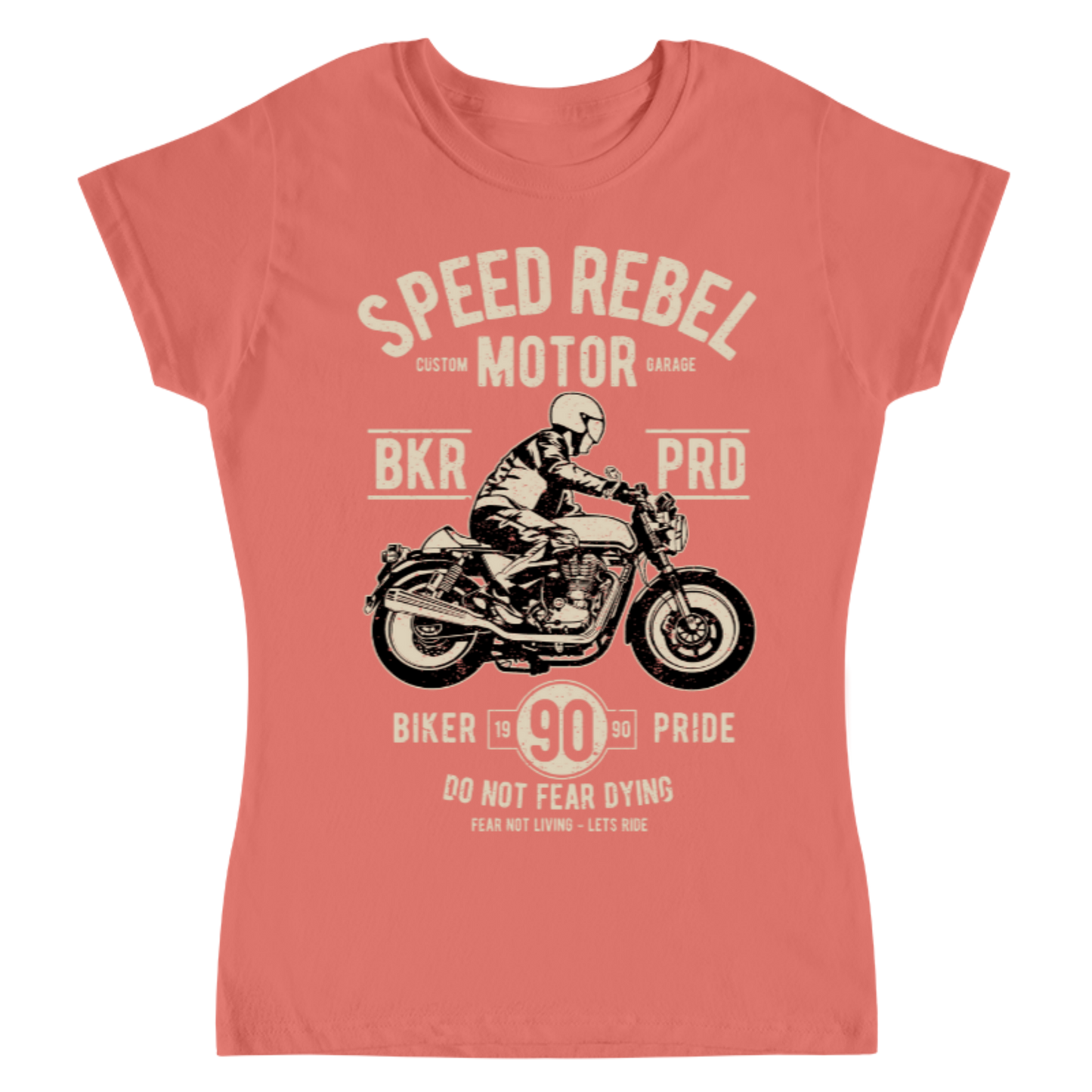 Playera Vintage Speed Rebel - Mujer