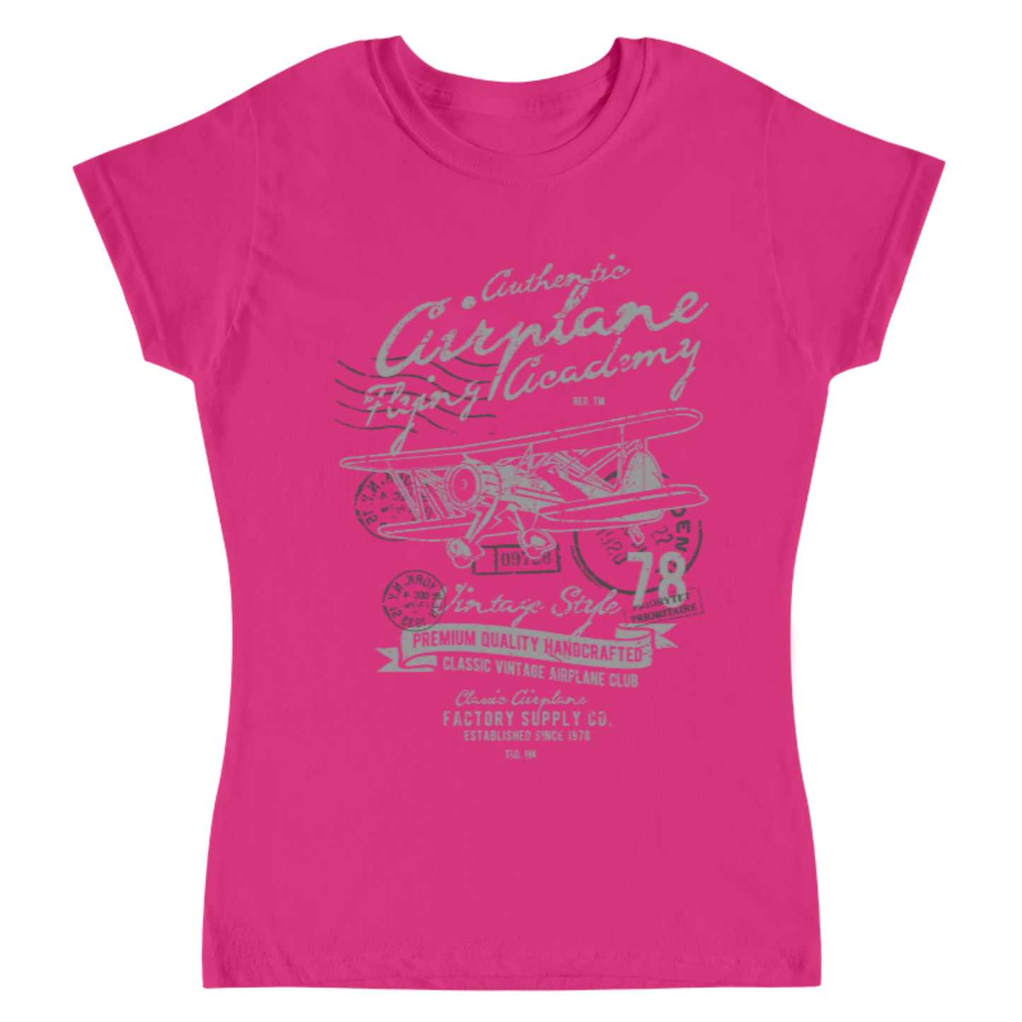 Playera Classic Airplane - Mujer