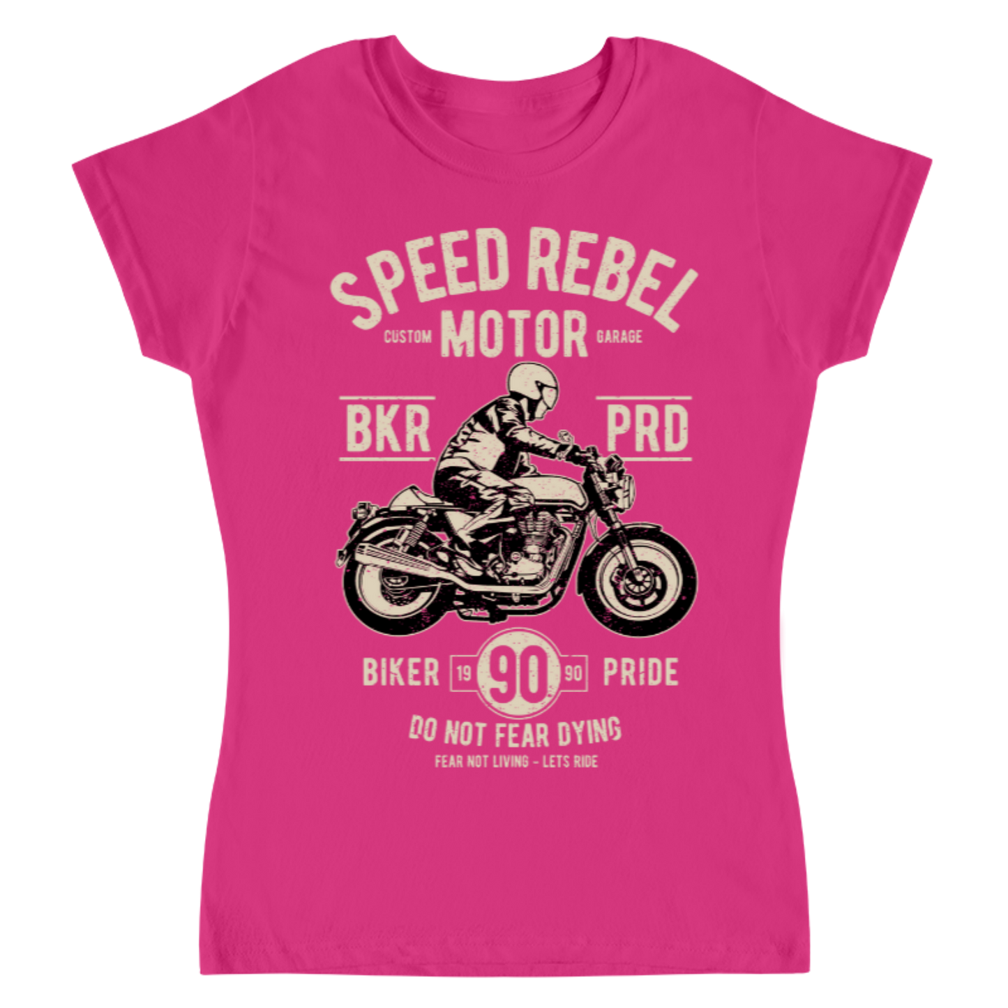 Playera Vintage Speed Rebel - Mujer