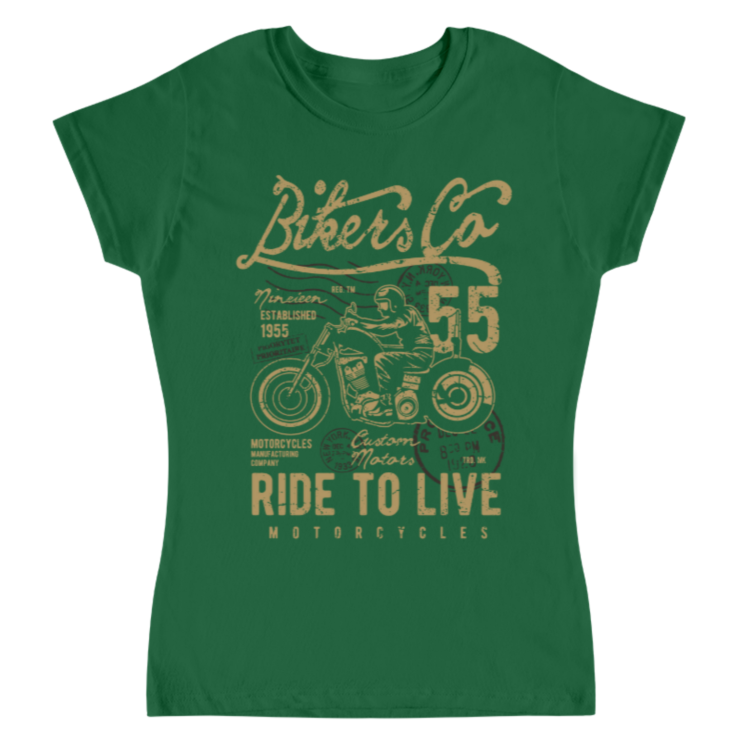 Playera Vintage Bikers - Mujer