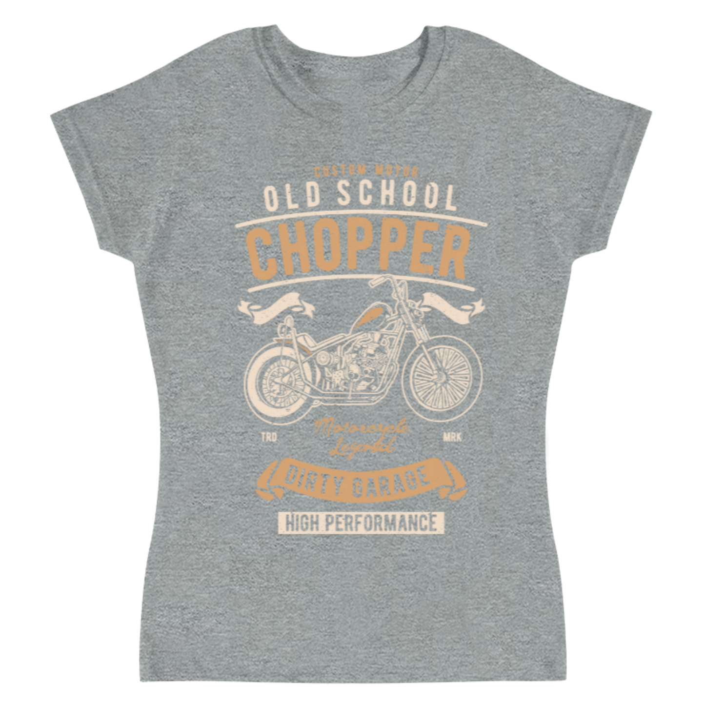 Playera Vintage Old School Chopper - Mujer