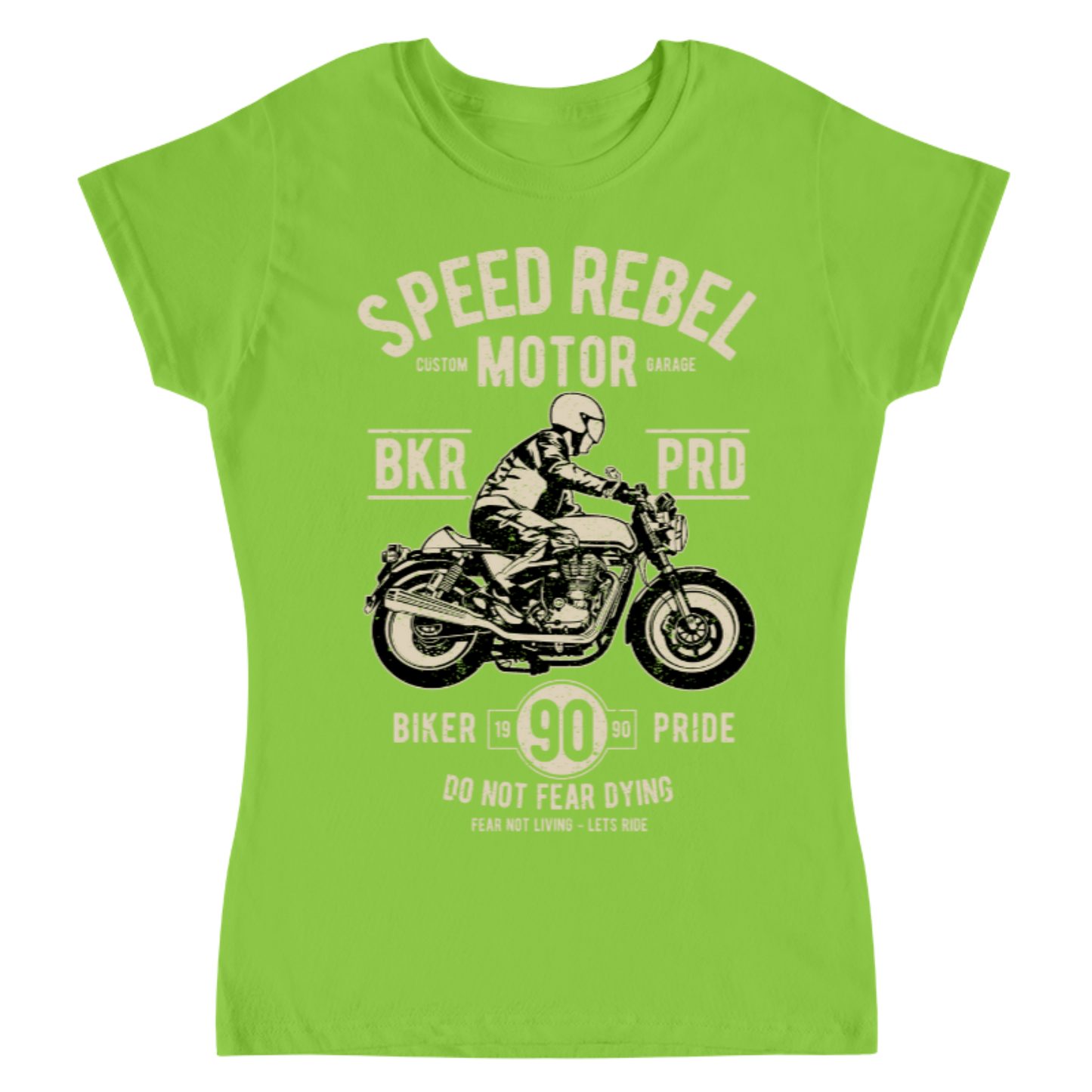 Playera Vintage Speed Rebel - Mujer