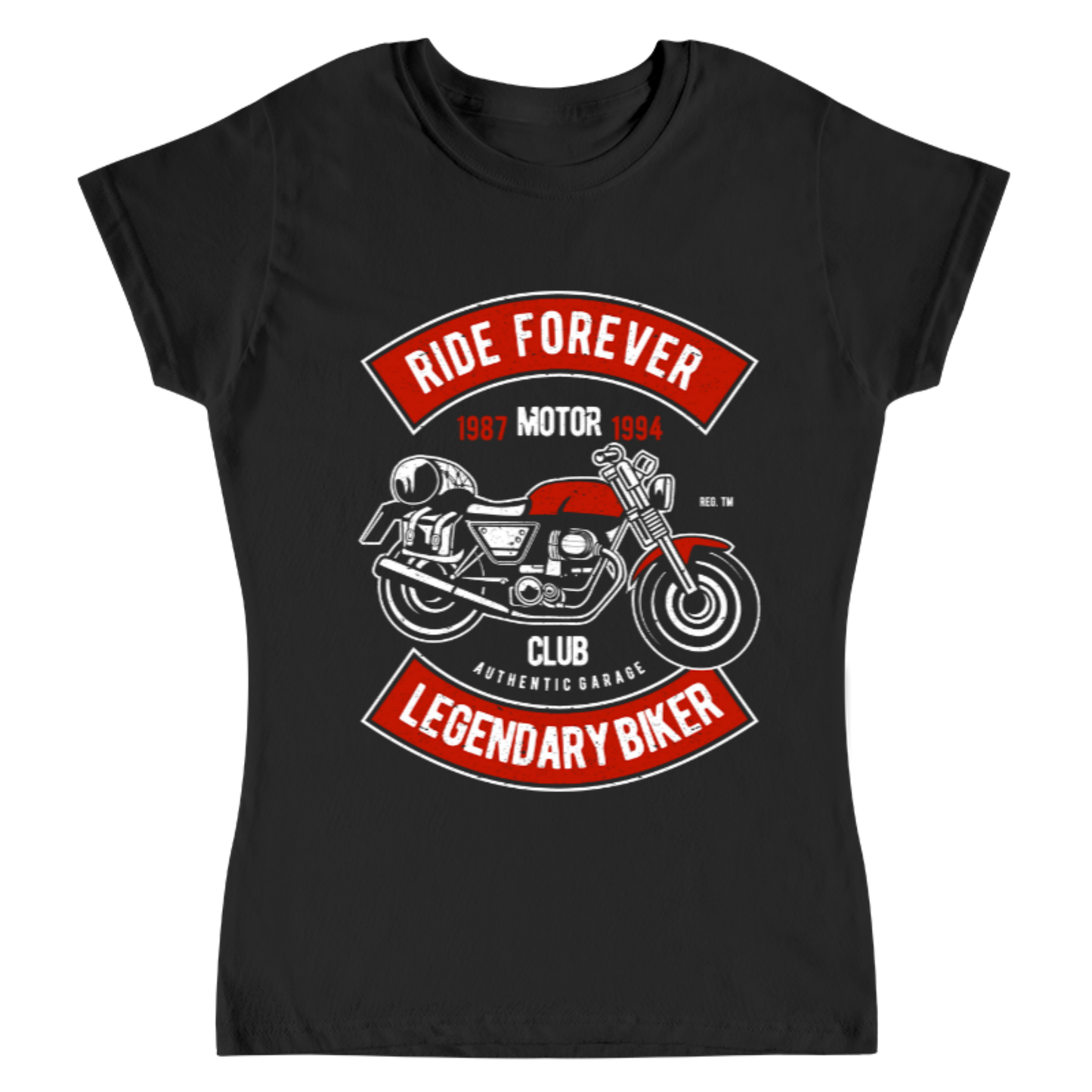 Playera Vintage Ride Forever - Mujer