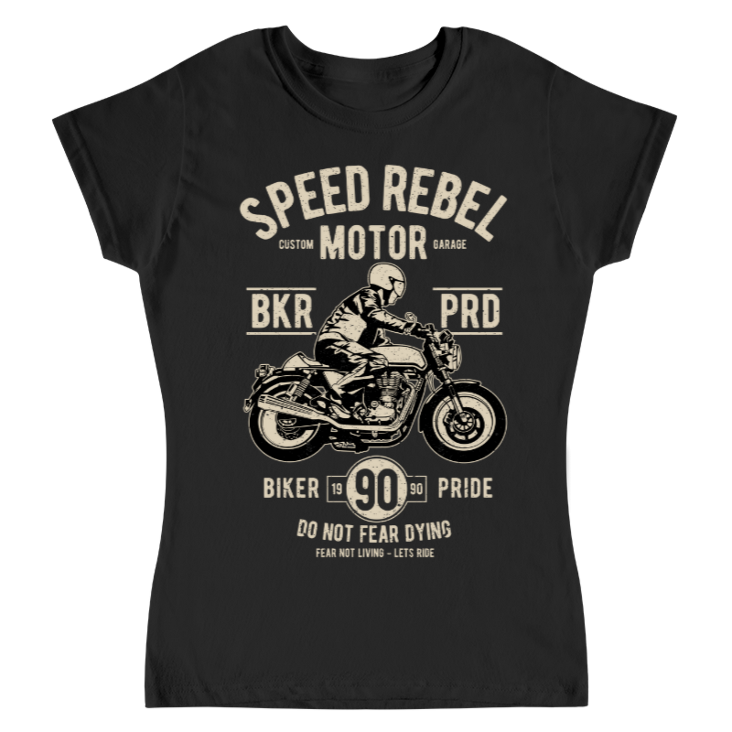 Playera Vintage Speed Rebel - Mujer