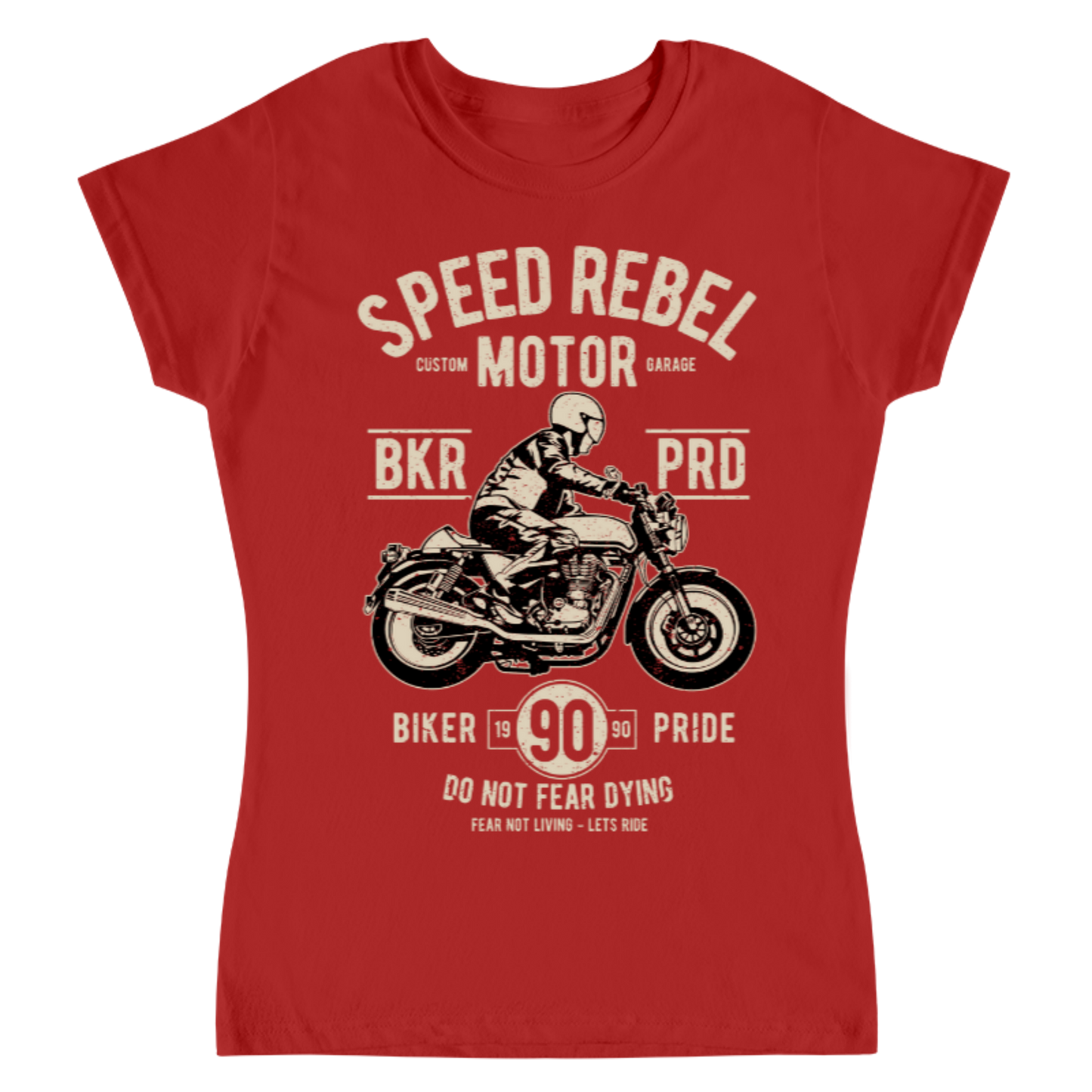 Playera Vintage Speed Rebel - Mujer