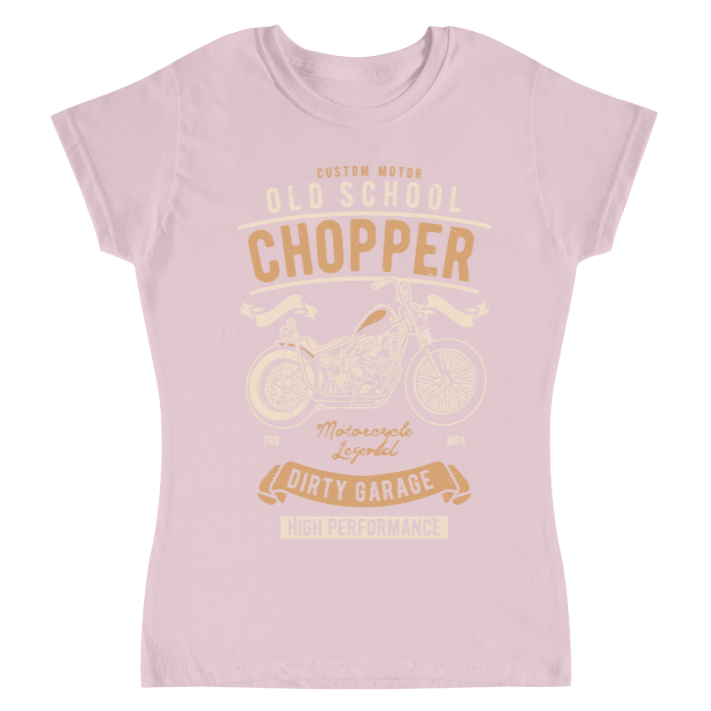 Playera Vintage Old School Chopper - Mujer