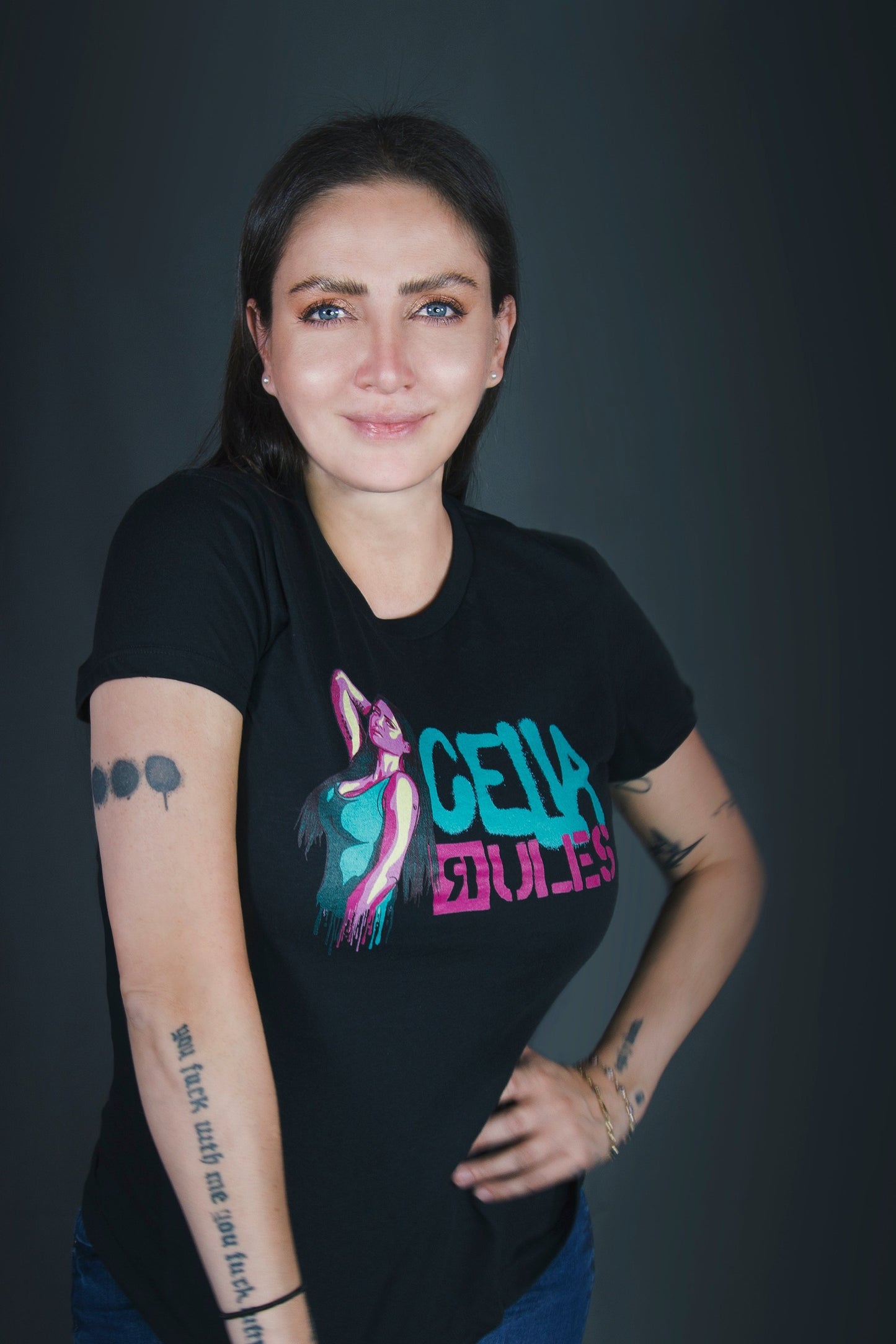 Playera Celia Rules Disco - Mujer