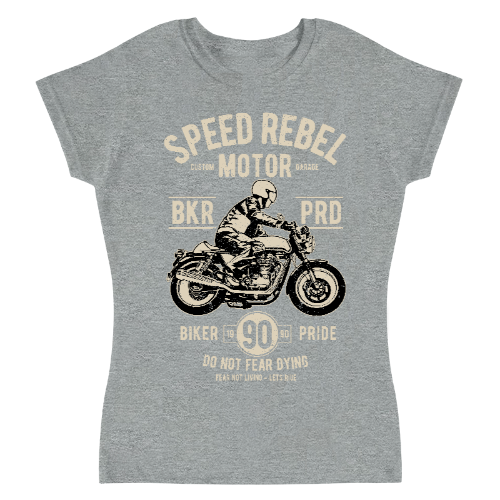 Playera Vintage Speed Rebel - Mujer