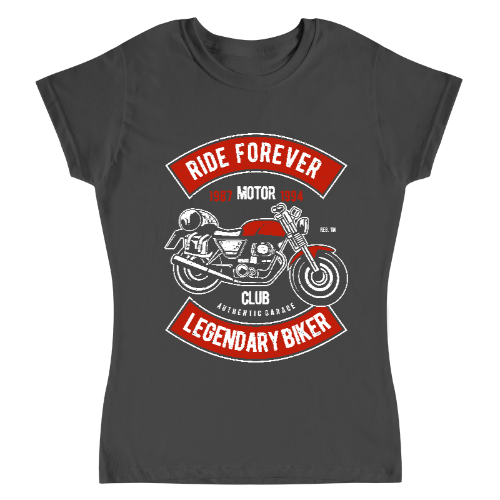 Playera Vintage Ride Forever - Mujer